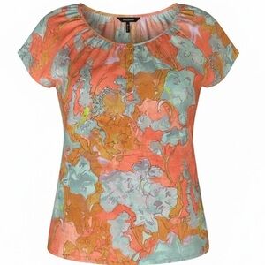 Daisy Fuentes Summer Floral Top Size Small